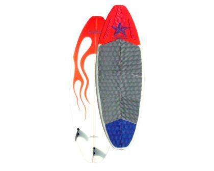 5'0" Squash with red flames 5'0" Squash with red flames